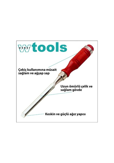 Weber Tools Ağaç Saplı Iskarpela 6 x 140  MM