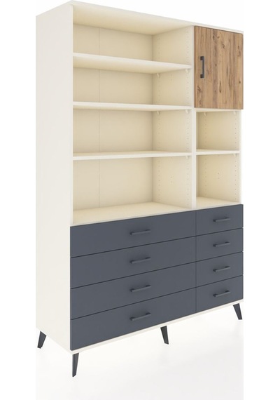 Hyperion Dolap 8 Raflı 8 Çekmeceli Tek Kapaklı 132x44x195 Aytaşı-çam/antrasit Atlas Çam/antrasıt Hyperion Dolap 8 Raflı 8 Çekmeceli Tek Kapaklı 132x44x195 Aytaşı-çam/antrasit Atlas Çam/antrasıt