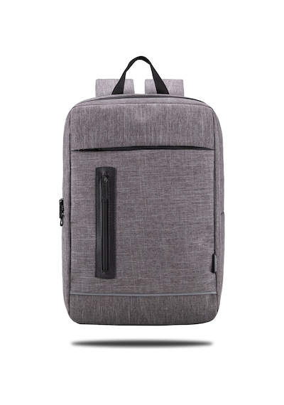 Classone RC58-154 Triesta Serisi Geri Dönüştürülmüş Kumaş 15.6" Uyumlu Notebook Sırt Çantası Gri