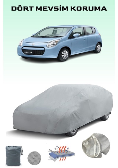 Gri Suzuki Alto Vıı Araba Brandası, Oto Örtüsü, Araba Çadırı Gri