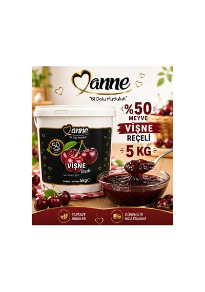 Visne-cilek-karadut Receli 5kg X 3 Adet
