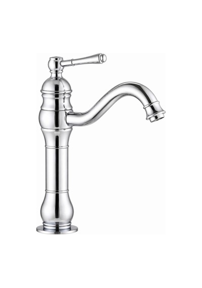 Çanak Rustik Lavabo Bataryası Krom Uzun Krom
