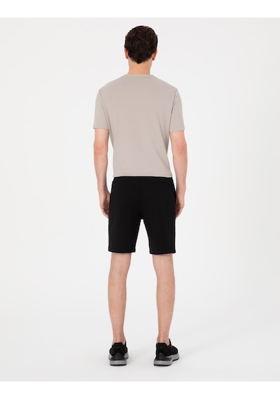 Pierre Cardin Siyah Regular Fit Örme Şort 50306779-vr046