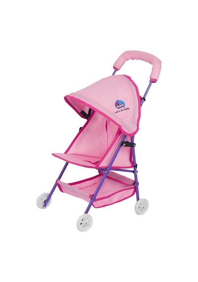 Baby Oyuncak Metal Bebek Arabası Oyuncak Puset Mor - Pembe