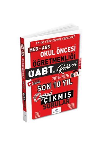 Dizgi Kitap 2026 Öabt Meb Ags Nin Rehberi Okul Öncesi Öğretmenliği Çıkmış Sorular Son 10 Yıl