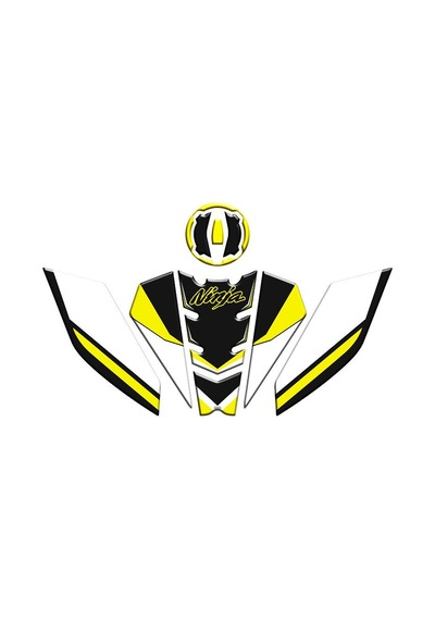 Kawasaki Ninja 500 2025 Uyumlu Tank Pad Set 001 Çok Renkli