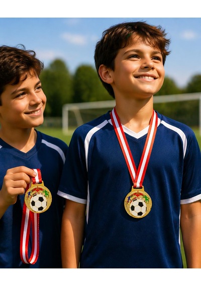 Avessa Mad-fut-2 Futbol Figürlü Madalya 6.5 Cm Çok Renkli