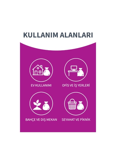 Güçlü Çöp Torbası Küçük Boy 30'lu 40 X 50 Cm 5 Paket