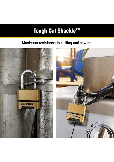 Master Lock Dış Mekanlar Için Sağlam Şifreli Kilit, Çelik Çinko,
