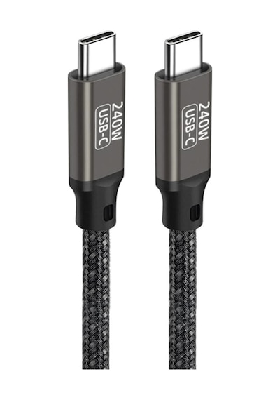 X-booster 240w Type-c To Type-c Hızlı Şarj Ve Data Kablosu Siyah
