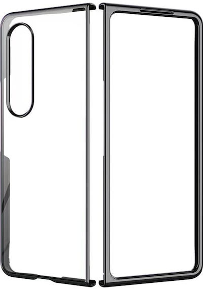 Newface Samsung Galaxy Uyumlu Z Fold 4 Kılıf Fold Element Kapak Semeglbl - 22 - Siyah Sıyah