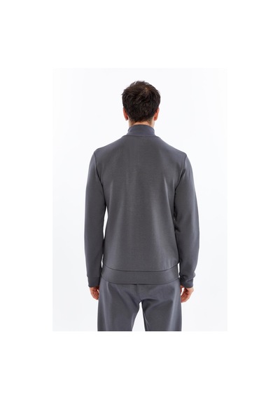 AR-MA Arma Erkek Slim Fit Sweatshirt Scuba Interlok, Tam Fermuarlı, Dik Yaka, Fleto Cepli K30324989802 Gri AR-MA Arma Erkek Slim Fit Sweatshirt Scuba Interlok, Tam Fermuarlı, Dik Yaka, Fleto Cepli K30324989802 Gri