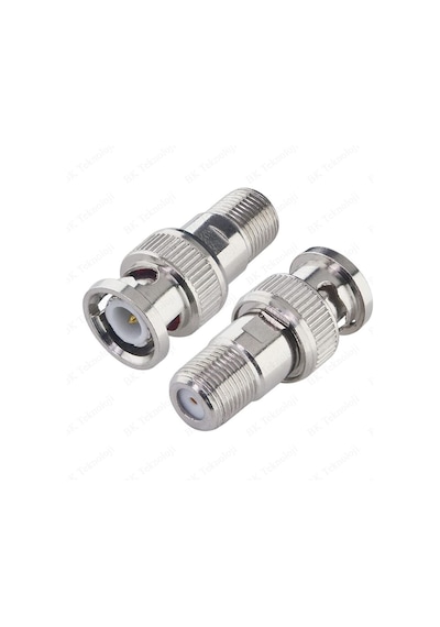 BNC Erkek - F Dişi RF Koaksiyel RG6 RG59 CCTV Konnektör