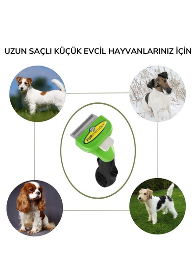 Kedi Ve Köpekler İçin Uzun Tüylü Köpek Tarağı Tüy Toplayıcı Tarak Small 5492