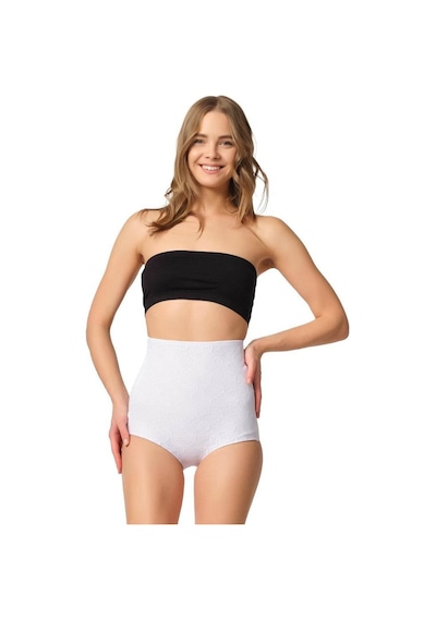 Emay 2842 Kadın Yüksek Bel Lazer Kesim Slip Korse 001