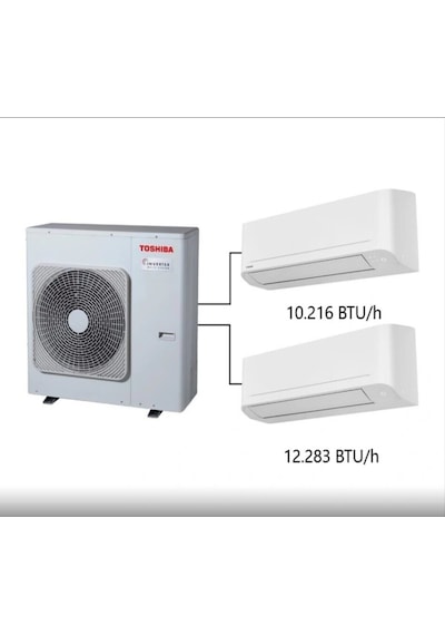 Toshiba 2M A+++ 10.000  Btu/h +12.000 Btu/h Multi Split Klima