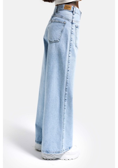 Itsbasic Kadın Ice Renk 4s6-3 Mega Baggy Fit Ön Arka Detay Tasarım Denim Jean Buz Mavi Itsbasic Kadın Ice Renk 4s6-3 Mega Baggy Fit Ön Arka Detay Tasarım Denim Jean Buz Mavi