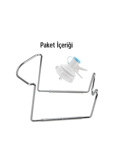 Pratik Su Sebili / Metal Stant + Musluk / Standart Damacana Uyumlu / Sızdırmaz Su Valfi Beyaz