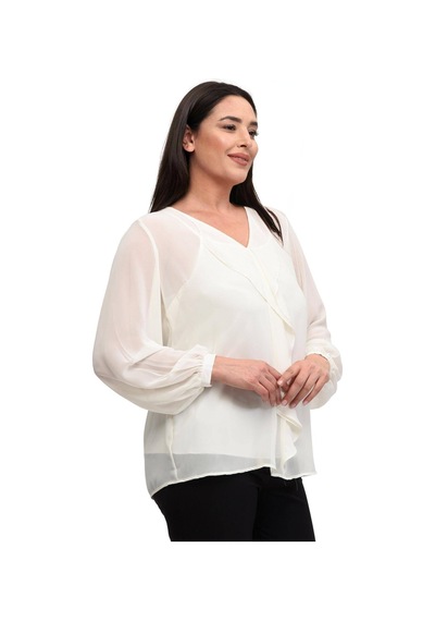 Hanezza Kadın Büyük Beden Önü Fırfır Detaylı Beyaz 42-54 Silky Şifon Bluz Iç Askılı Bluz Ile Gönderilir Beyaz - 30872078 Beyaz Hanezza Kadın Büyük Beden Önü Fırfır Detaylı Beyaz 42-54 Silky Şifon Bluz Iç Askılı Bluz Ile Gönderilir Beyaz - 30872078 Beyaz