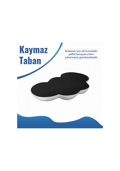 Klasse Cloud Mouse Bilek Desteği, Bulut Ergopad, Kaymaz Tabanlı, Nefes Alan Kumaş, Ağrı Önleyic