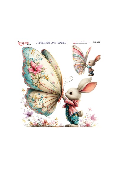 Ütü İle Rub On Transfer Kağıdı 30x30cm Rb-630
