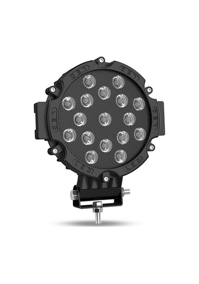 Offroad Sis Lambası 17 Power Ledli 51W Siyah Çerçeve Takım 12-48V
