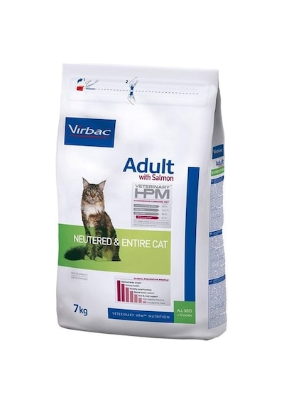 Virbac Adult Neutered Entire Cat Kısırlaştırılmış Somonlu Yetişkin Kedi Maması 7 KG