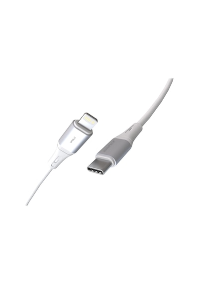 Wahoo Type C-lightning 27watt Pd Hızlı Şarj Kablosu Beyaz/gümüş Metal 100 Cm