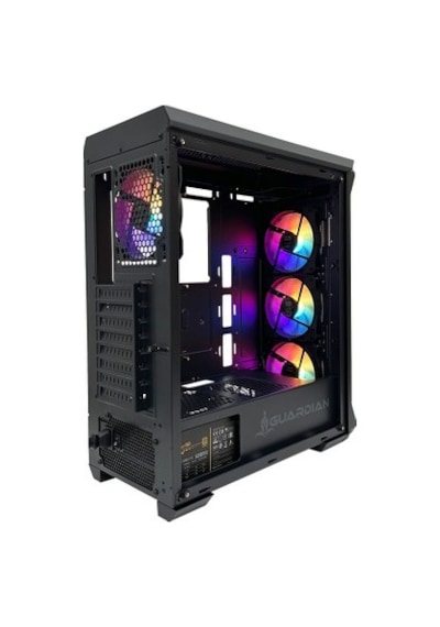 4x12cm Frgb Led Fanlı Bilgisayar Kasası, Cam Yan Panelli Ve Usb 3.0