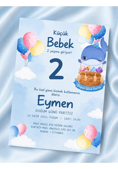 1000 Adet Ekonomik Baby Shower Davetiyesi Ve Zarf 015