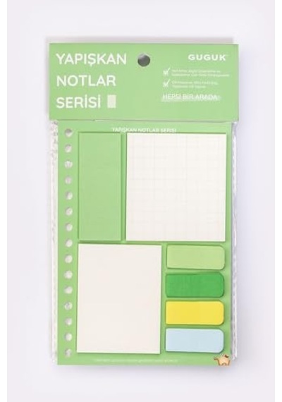 Yeşil Yapışkan Not Seti Post-it Sticky Note