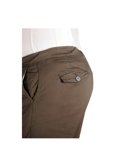 Mode Xl Büyük Beden Pantolon Keten Jogger Milano 21913 Haki 001