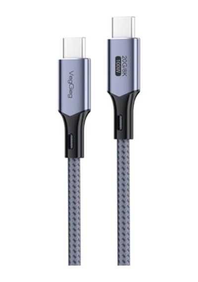Usb3.2 Gen2 2 Pd100w 5a 20gbps 4k 60hz Hızlı Şarj Kablosu 1 Metre Diğer