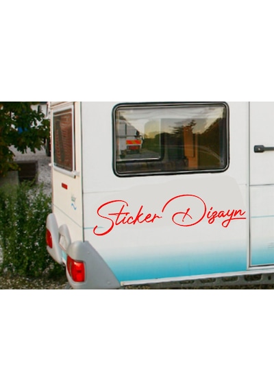 Kişiye Özel Yazı Sticker, Ad Soyad Sticker, İsim Soyisim Sticker, Araba Oto Motosiklet Sticker 02513 50 Cm