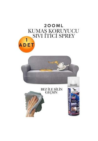 Renksiz Kumaş Koruyucu Sprey 200 Ml Ayakkabı, Mont, Kıyafet, Koltuk, Çadır, Çanta İçin Su İtici, Nanoteknolojik, Leke Tutmaz, Görünmez Kalkan, Çok Amaçlı Koruyucu Bakım Spreyi, Profesyonel Su Geçirmez