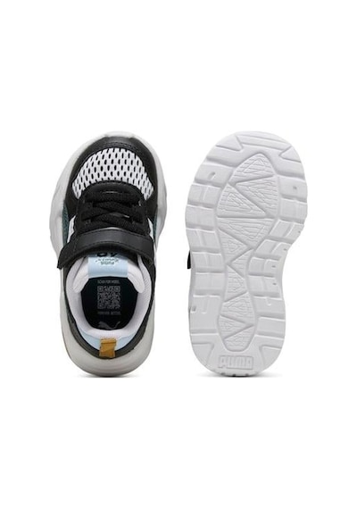 Puma Trinity 2 Lt Run Fun Ac+ Inf Unisex Bebek Sneaker Ayakkabı Siyah Beyaz
