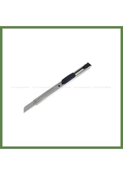 Bezos Metal Dar Maket Bıçağı İnce Falçata 9mm Hb006