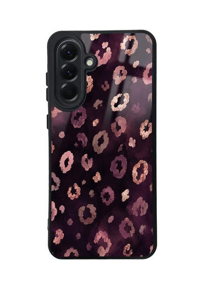 Samsung Galaxy Uyumlu, A56 Kılıf Kamera Korumalı Desenli Zore Lusi Kapak - Pembe Leopar -