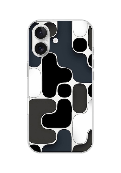Apple Uyumlu iPhone 16 Şeffaf Kılıf Şeffaf Wallpaper 1 Tasarımlı