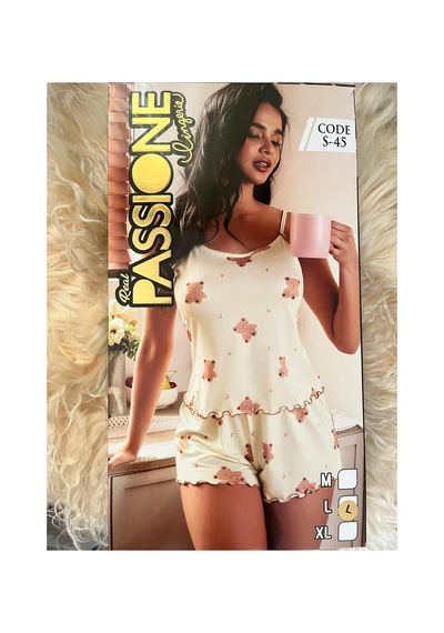 Passionies Pijama Takımı Krem