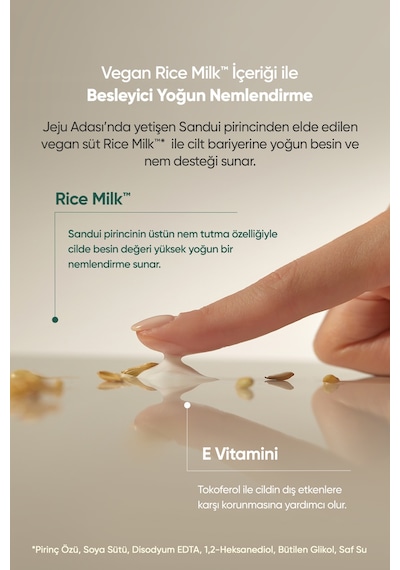 Pirinç Sütü İçerikli, Besleyici Nemlendirici Bakım Kremi Goodal Vegan Rice Milk Moisturizing Cream