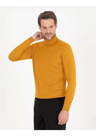 Pierre Cardin Safran Slim Fit Balıkçı Yaka Yün Karışımlı Basic Triko Kazak 50257302-vr043 Pierre Cardin Safran Slim Fit Balıkçı Yaka Yün Karışımlı Basic Triko Kazak 50257302-vr043