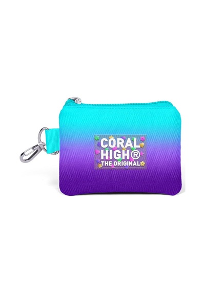 Coral High Kids Turkuaz Mor Renk Geçişli Bozuk Para Çantası 21892