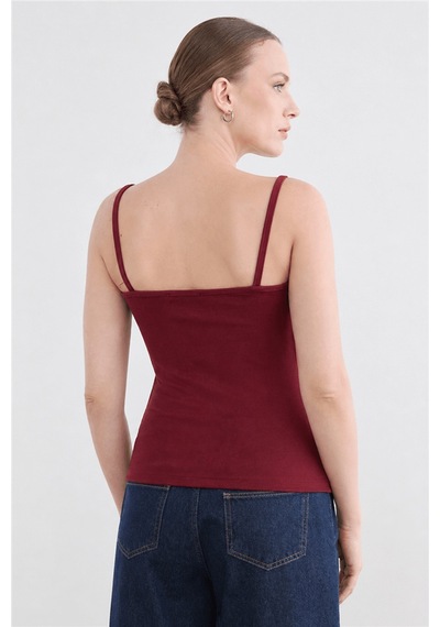 Fashion Friends Regular Fit Yuvarlak Yaka Atlet Bayan Atlet 26y0702k1 Bordo