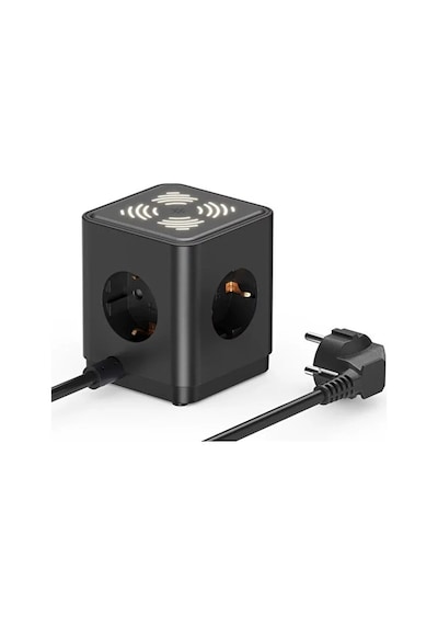 Akım Korumalı 3 Lü Priz Gece Lambalı 25w 2xusb 2xtype-c Çıkış Yüksek Gerilim Koruma Priz Çoğaltıcı 2 M