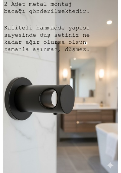 51222 Robot Duş Takımı Paslanmaz Çelik Banyo Duş Seti Siyah Krom Gold Beyaz Siyah