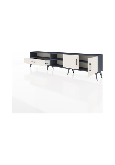 Arges Tv Ünitesi 3 Raflı Tek Çekmeceli 2 Kapaklı 220x30x51 Antrasit-aytaşı Aytası/aytası - Antrasıt Arges Tv Ünitesi 3 Raflı Tek Çekmeceli 2 Kapaklı 220x30x51 Antrasit-aytaşı Aytası/aytası - Antrasıt