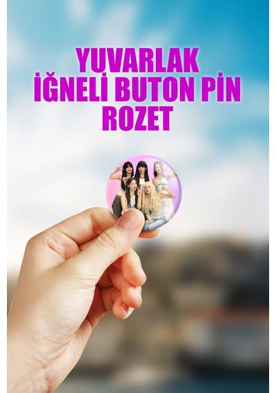 İ-dle Kpop Çanta Süsü Rozet İğneli Buton Rozet Seti 1 Adet Tekli