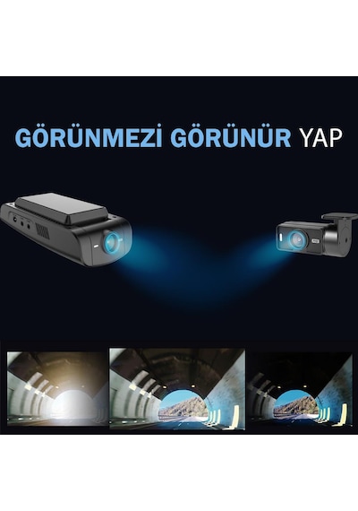Vueroid Araç Kamerasi 4k Sony Starvis 2 Görüntü Sensörü Gps D21