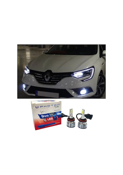 Renault Megane 4 Led Xenon Kısa Far Ampulü H7 Duo Yeni Seri Beyaz